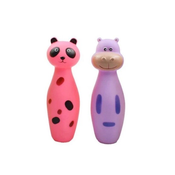 Unbranded Other - Two Pet Dog Toy Training Chew Toys Grinding Teeth Latex Squeak Toy For Dog Sound